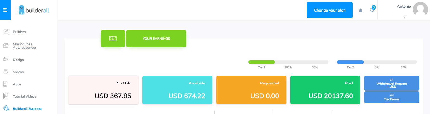 builderall business guadagnare soldi online con affiliate marketing in italia